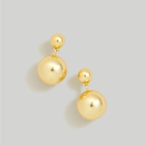 Madewell Double Orb Drop Earrings